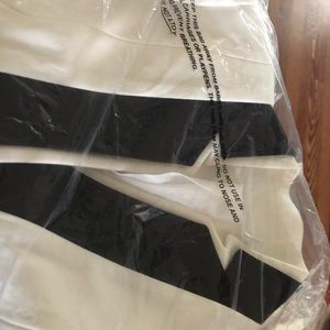 New York & Co. Tuxedo jacket, pants & black top.